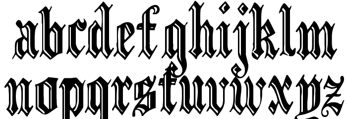 IncisedBlack Normal Font LOWERCASE