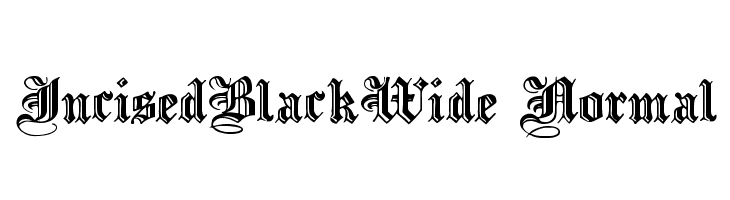 IncisedBlackWide Normal Font
