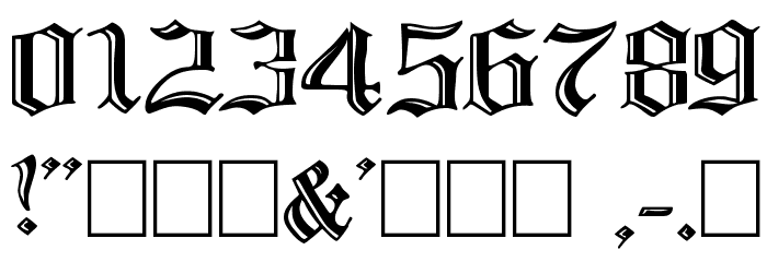 IncisedBlackWide Normal Font OTHER CHARS