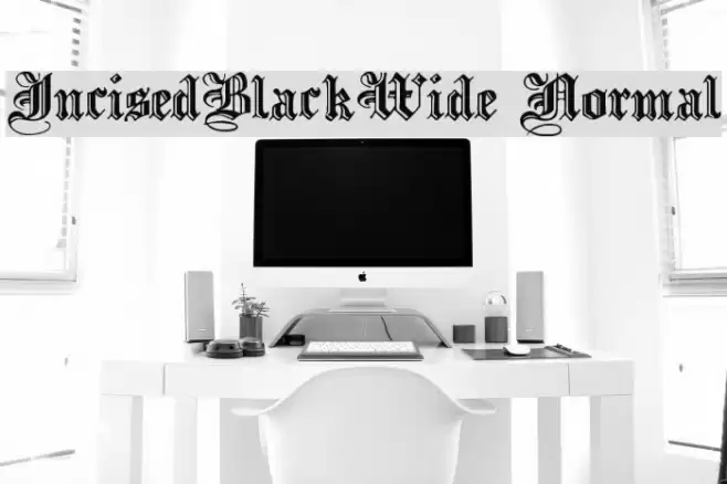 IncisedBlackWide Normal Font examples