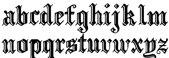 IncisedBlackWide Normal Font LOWERCASE