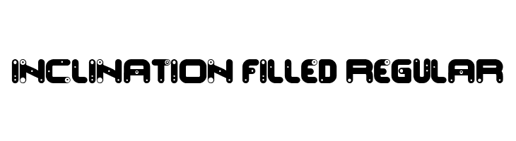Inclination Filled Regular  नि: शुल्क फ़ॉन्ट्स डाउनलोड