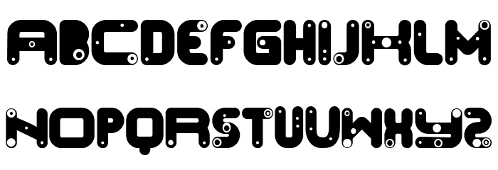 Inclination Filled Regular Font OTHER CHARS
