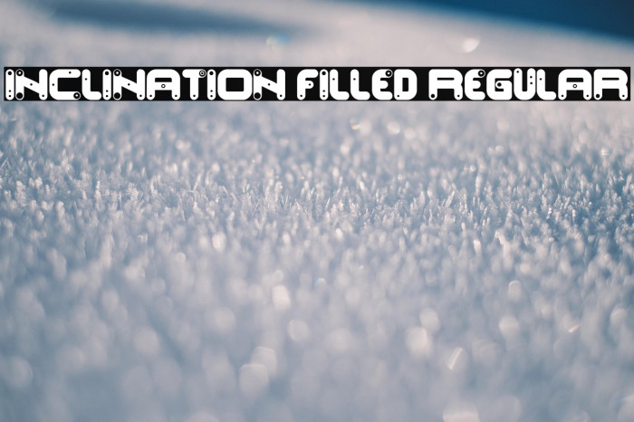Inclination Filled Regular Example 1