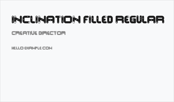 Inclination Filled Regular Business Card