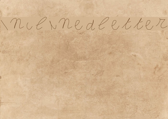 Inclinedletter Font examples