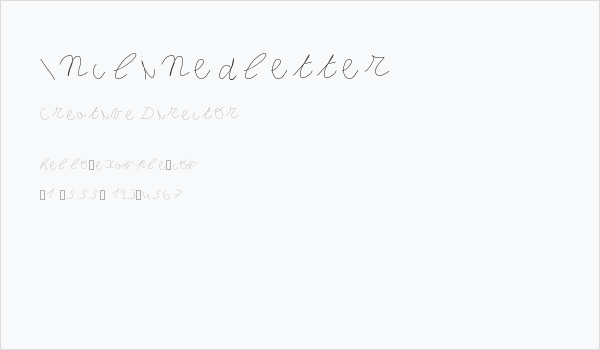 Inclinedletter Business Card