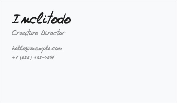 Inclitodo Business Card