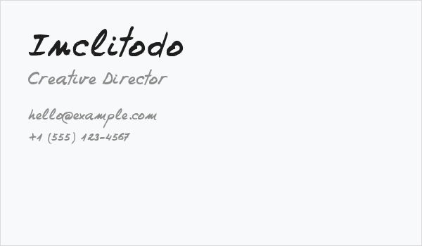 Inclitodo Business Card