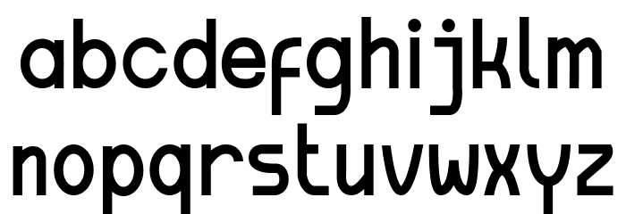 Incloud Font LOWERCASE
