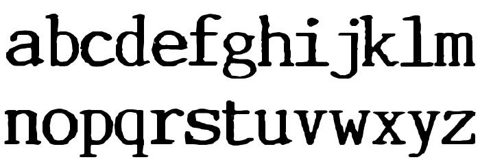Incognitype Font LOWERCASE