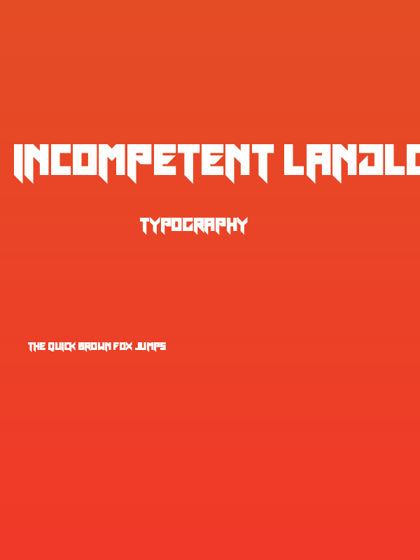 Incompetent Landlord Poster