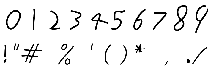 Inconsistent Print Font OTHER CHARS