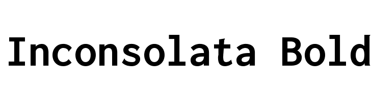 Inconsolata Bold Font
