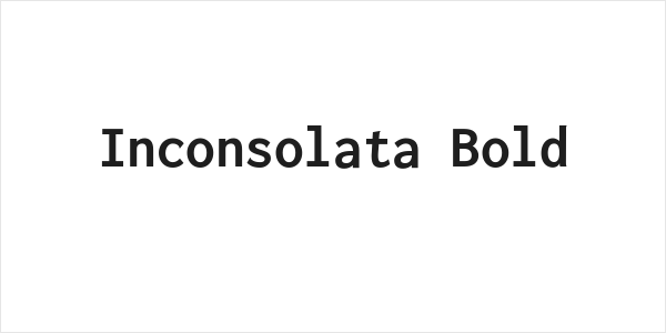 Inconsolata Bold Logo