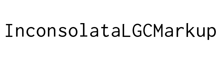 Inconsolata LGC Markup  font caratteri gratis