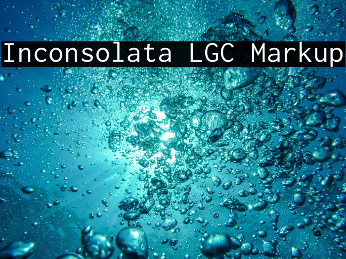 Inconsolata LGC Markup Example 2