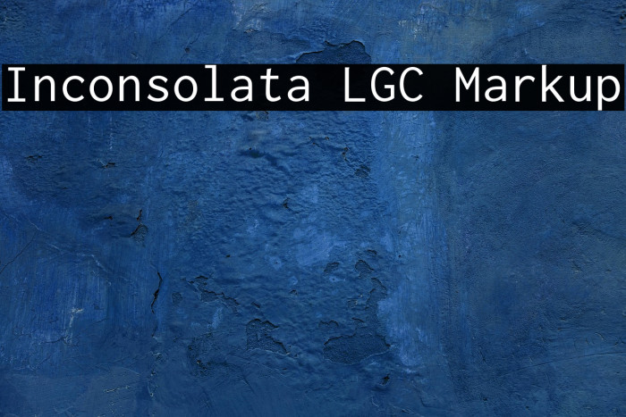 Inconsolata LGC Markup Example 3