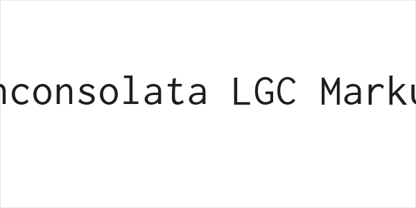 Inconsolata LGC Markup Logo