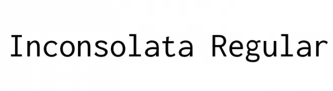 Inconsolata Regular  Frei Schriftart Herunterladen