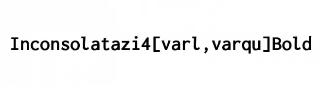 Inconsolata zi4[varl,varqu] Bold 