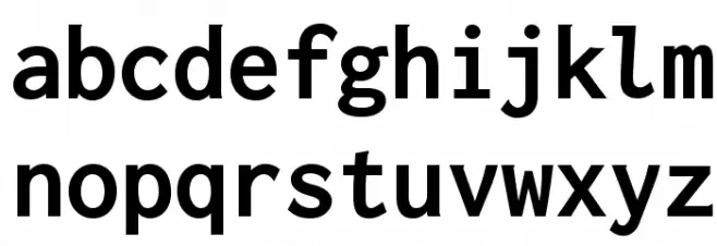Inconsolata zi4[varl,varqu] Bold Caratteri MINUSCOLO
