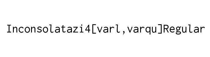 Inconsolata zi4[varl,varqu] Regular  フリーフォントのダウンロード