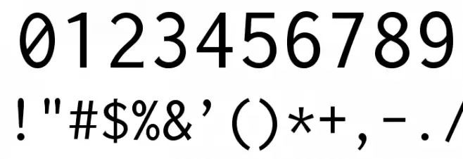 Inconsolata zi4[varl,varqu] Regular Font OTHER CHARS
