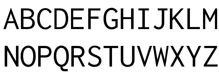 Inconsolata zi4[varl,varqu] Regular フォント 大文字