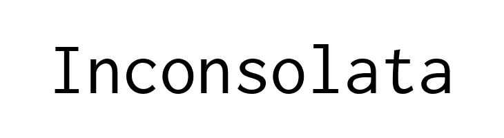 Inconsolata  font caratteri gratis