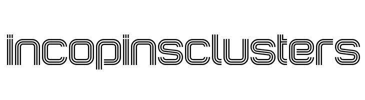 IncopinsClusters फ़ॉन्ट