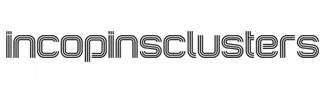 IncopinsClusters  フリーフォントのダウンロード