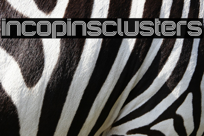 IncopinsClusters Font examples