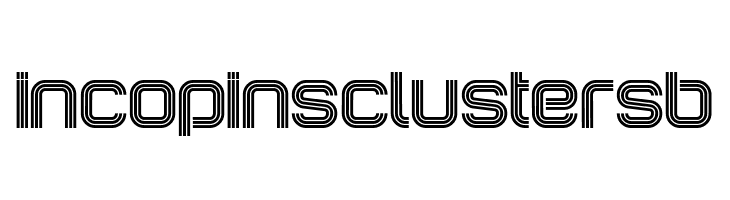 IncopinsClustersB  les polices de caractères gratuit tlcharger