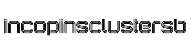 IncopinsClustersB  フリーフォントのダウンロード