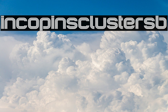 IncopinsClustersB Font examples