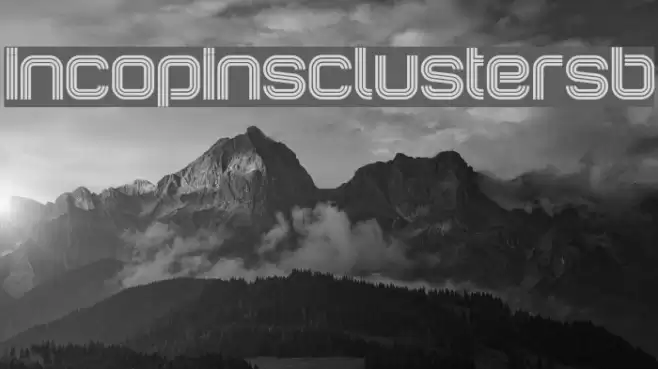 IncopinsClustersB Font examples