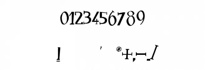 IncredibleAngel Font OTHER CHARS