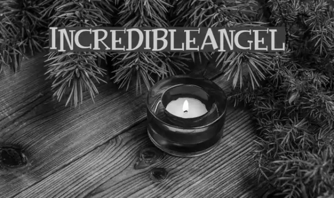 IncredibleAngel Font examples