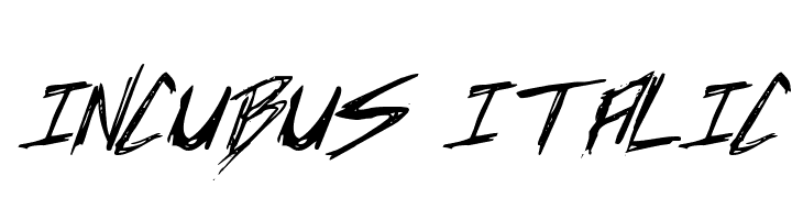 Incubus Italic Font