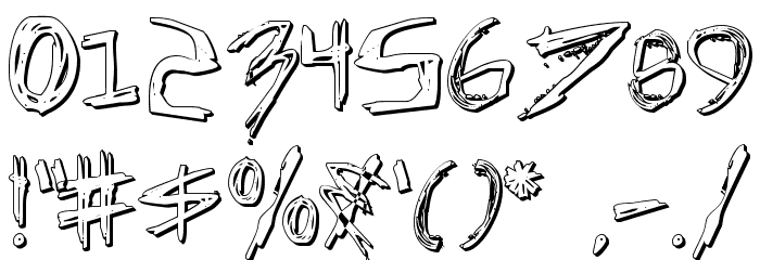 Incubus Shadow Font OTHER CHARS