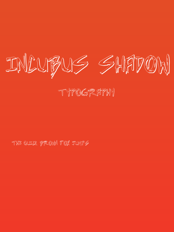 Incubus Shadow Poster