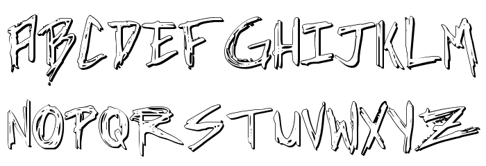 Incubus Shadow Font LOWERCASE