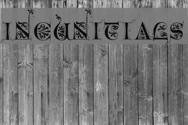 Incunitials Font examples