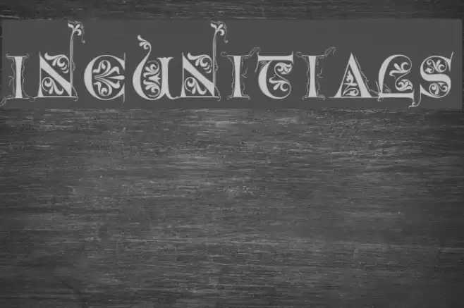 Incunitials Font examples