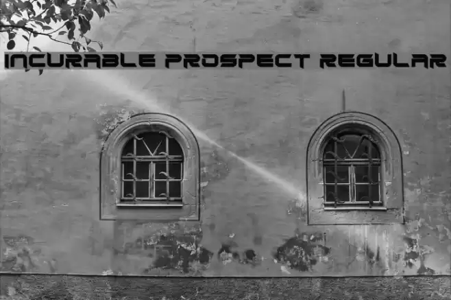 Incurable Prospect Regular Font examples