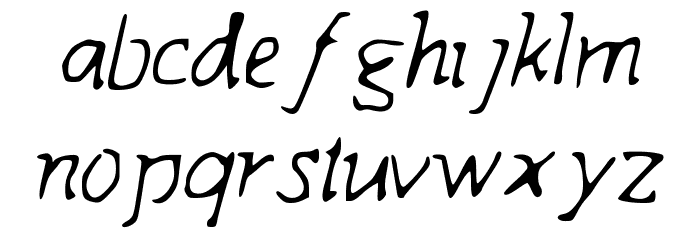 Indagate Font LOWERCASE