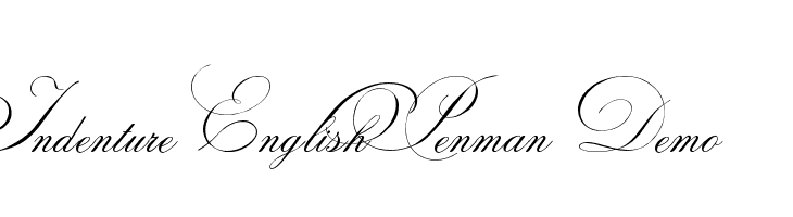 Indenture English Penman Demo Font