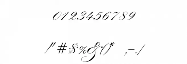 Indenture English Penman Demo Font OTHER CHARS