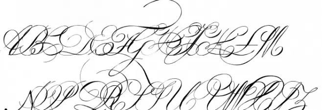 Indenture English Penman Demo Caratteri MAIUSCOLE